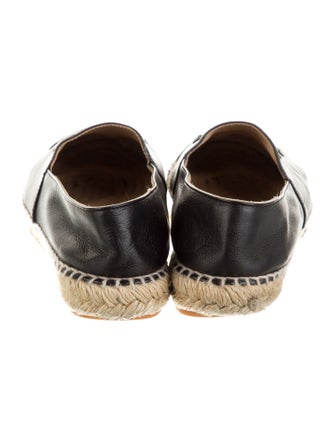 Chanel Interlocking CC Logo Lambskin Espadrilles