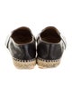 Chanel Interlocking CC Logo Lambskin Espadrilles