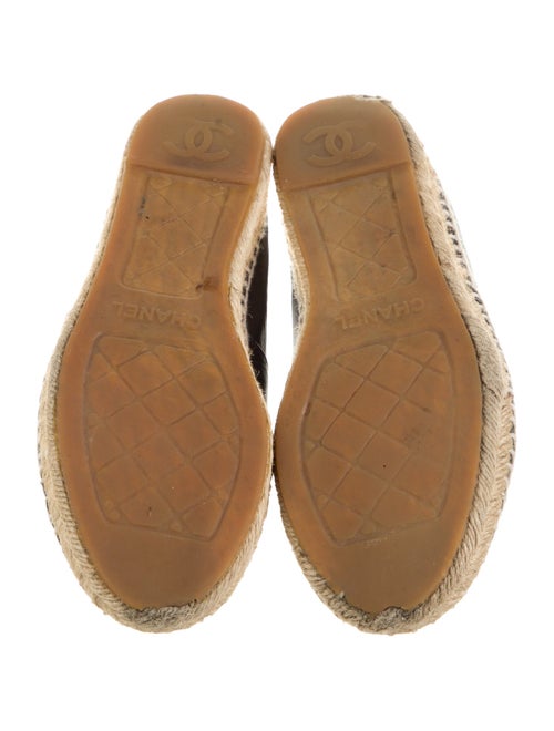 Chanel Interlocking CC Logo Lambskin Espadrilles