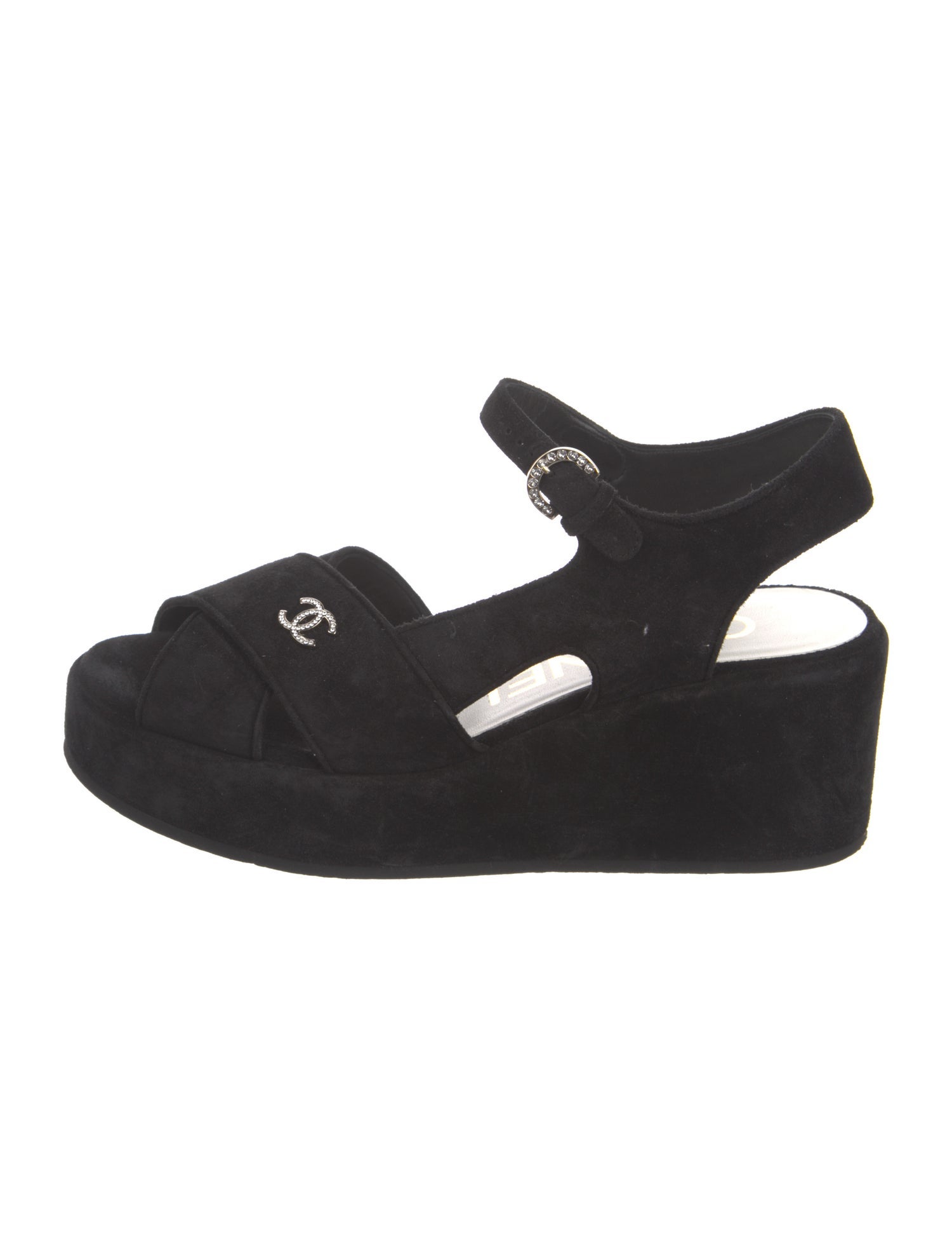 Chanel 2024 Interlocking CC Logo Slingback Sandals