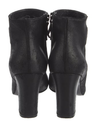 Chanel Interlocking CC Logo Suede Boots