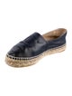 Chanel Interlocking CC Logo Lambskin Espadrilles