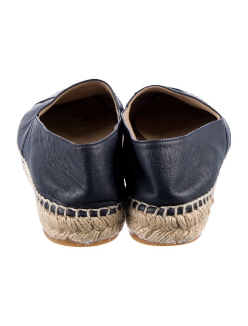 Chanel Interlocking CC Logo Lambskin Espadrilles