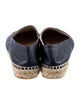 Chanel Interlocking CC Logo Lambskin Espadrilles