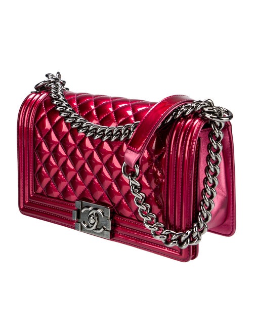 Chanel Medium Patent Boy Bag