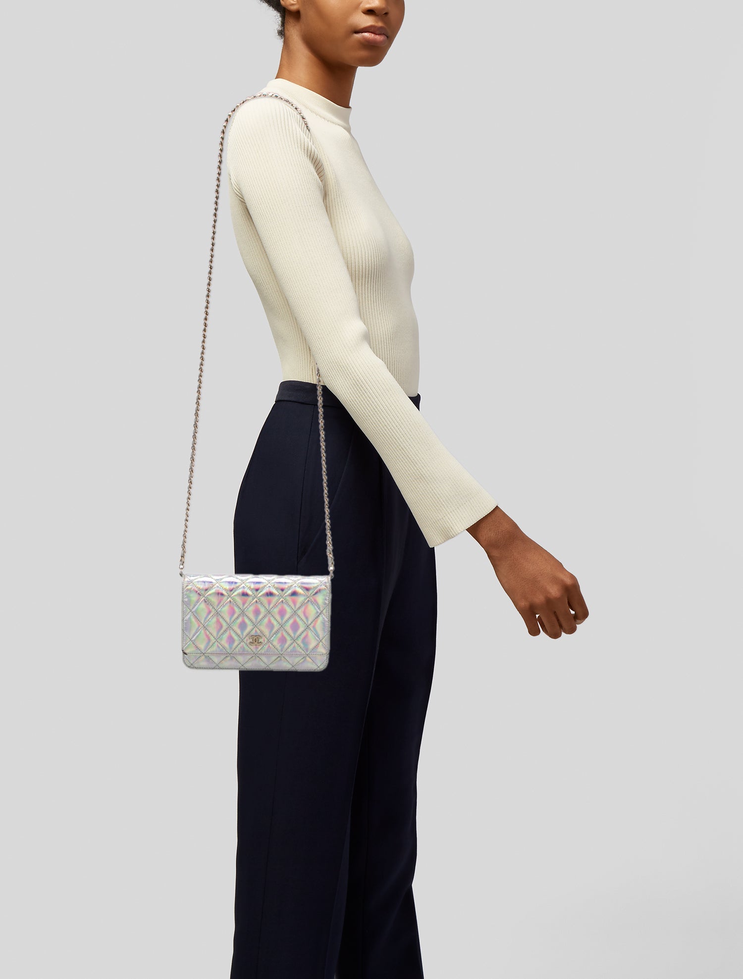 Chanel Iridescent Classic Wallet on Chain
