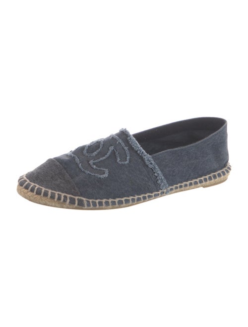 Chanel Interlocking CC Logo Denim Espadrilles