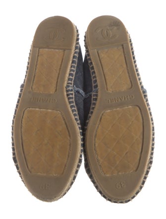 Chanel Interlocking CC Logo Denim Espadrilles