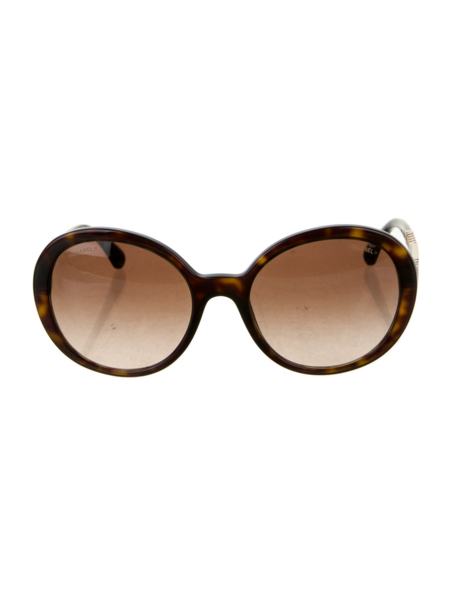 Chanel Interlocking CC Logo Round Sunglasses