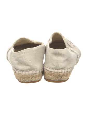Chanel Interlocking CC Logo Canvas Espadrilles