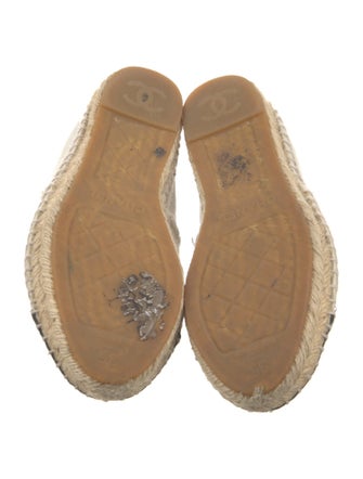Chanel Interlocking CC Logo Canvas Espadrilles