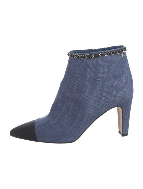 Chanel 2020 Chain-Link Accent Boots