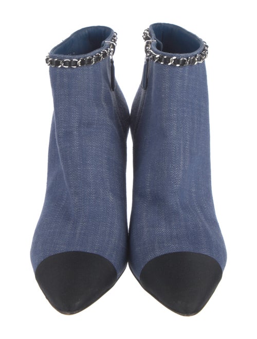 Chanel 2020 Chain-Link Accent Boots