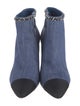 Chanel 2020 Chain-Link Accent Boots