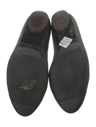 Chanel Interlocking CC Logo Karung Ballet Flats