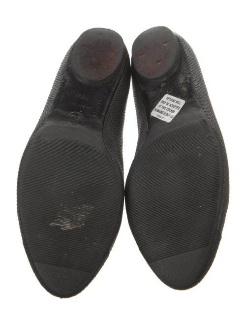 Chanel Interlocking CC Logo Karung Ballet Flats