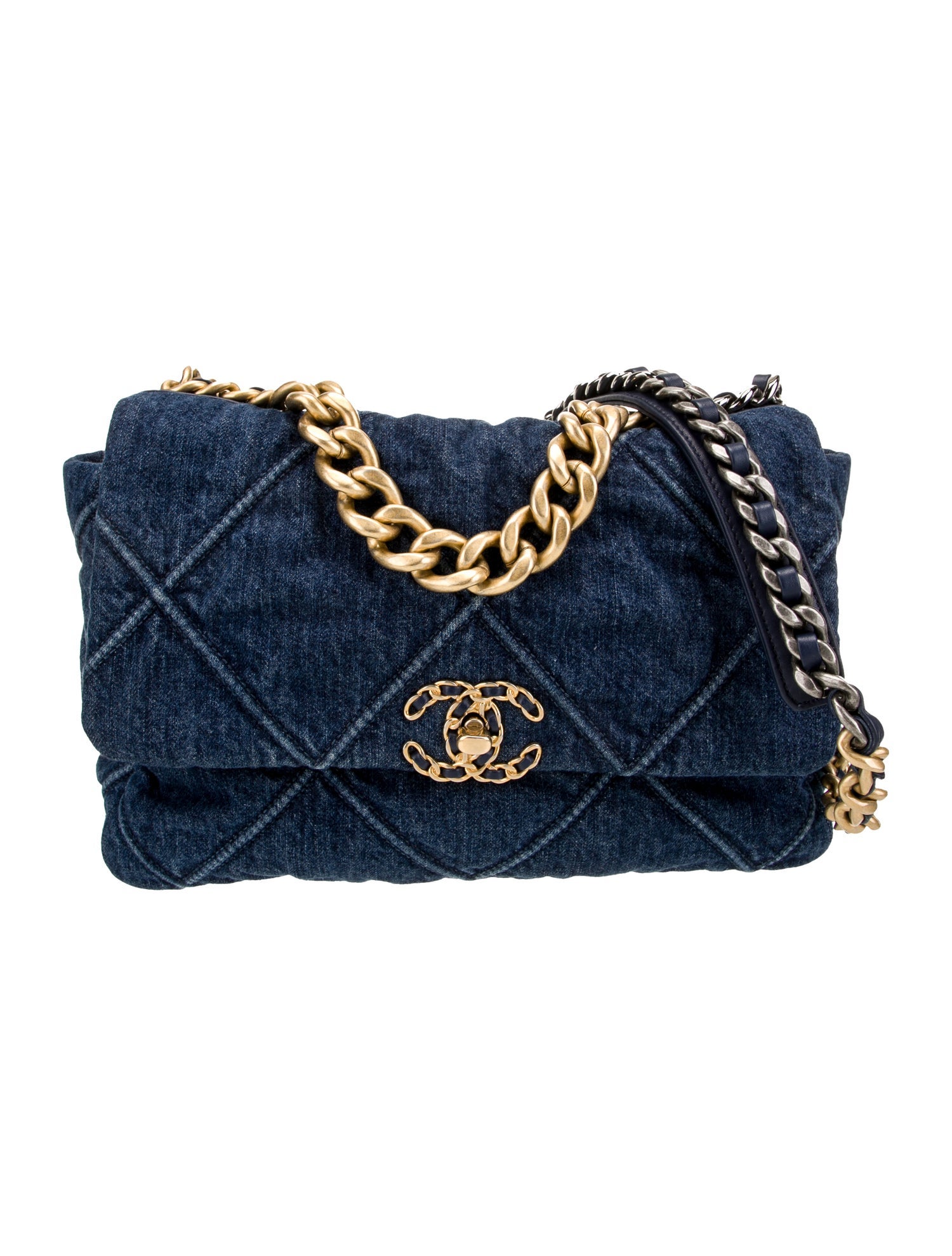 Chanel Large Denim 19 Flap Bag