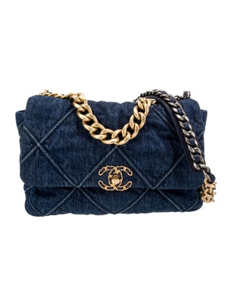 Chanel Large Denim 19 Flap Bag