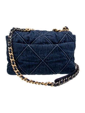 Chanel Large Denim 19 Flap Bag