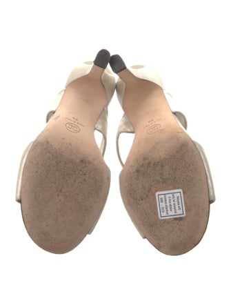 Chanel Interlocking CC Logo Leather Slides