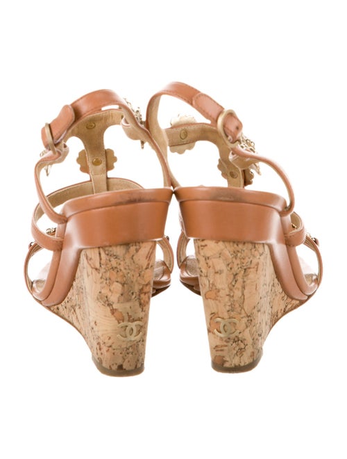 Chanel 2012 Interlocking CC Logo T-Strap Sandals