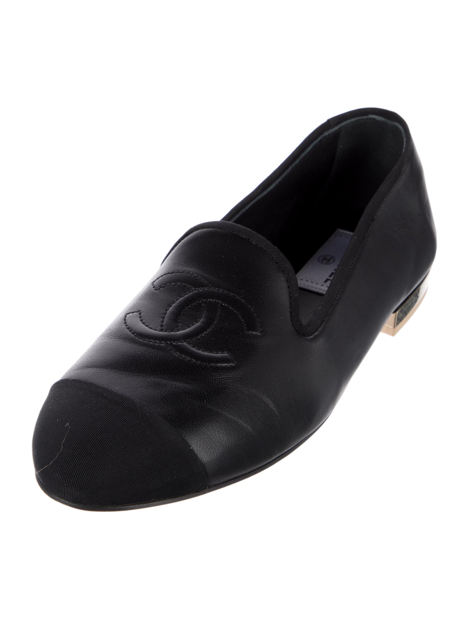 Chanel 2023 Interlocking CC Logo Loafers