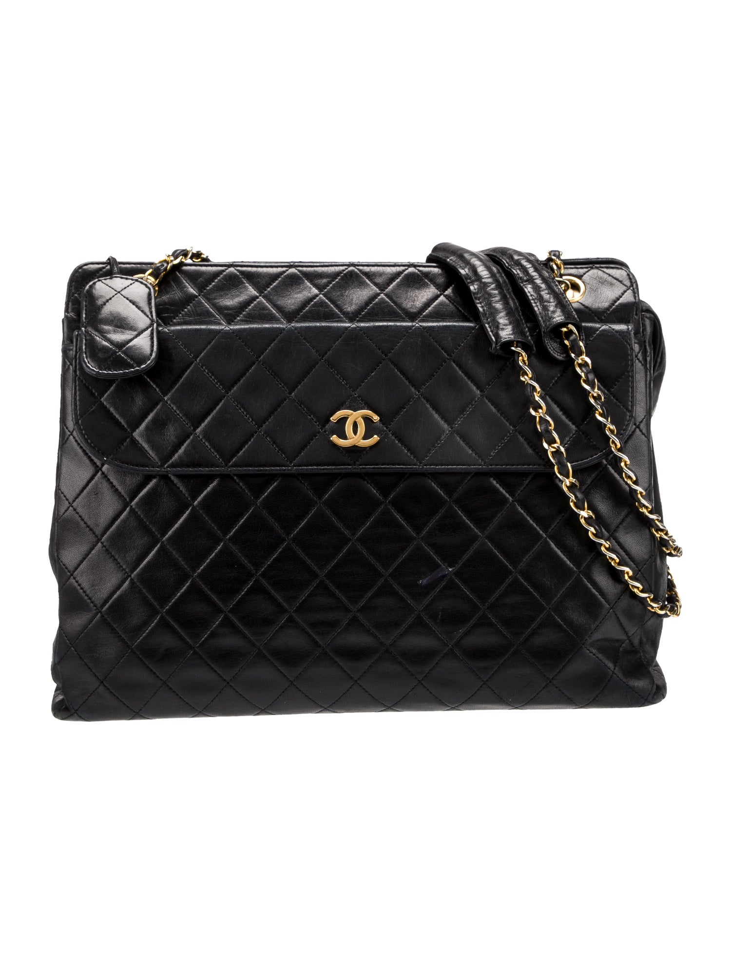 Chanel Quilted Front Pocket Tote