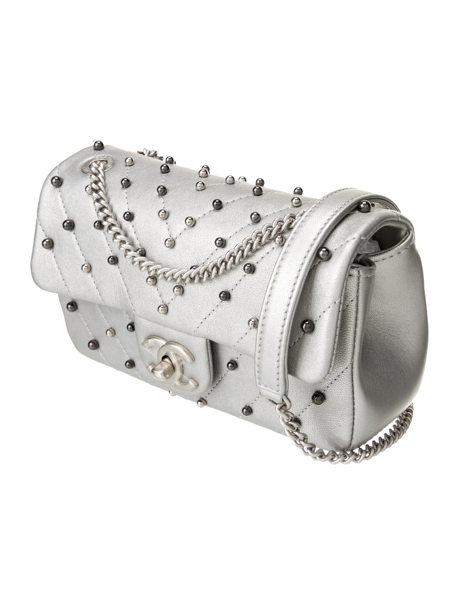 Chanel Rectangular Mini Chevron Stud Wars Flap Bag