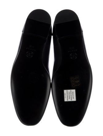 Chanel Interlocking CC Logo Leather Loafers