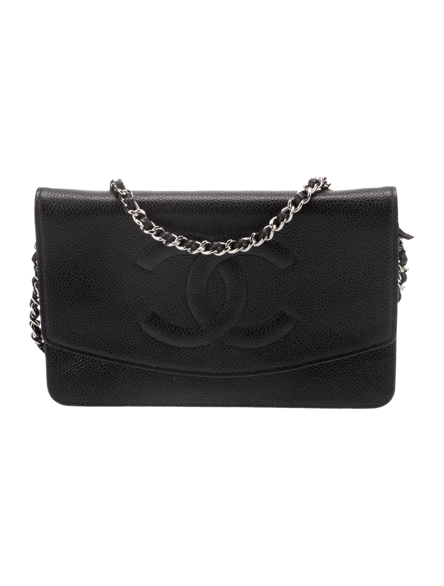 Chanel Timeless Caviar Wallet on Chain