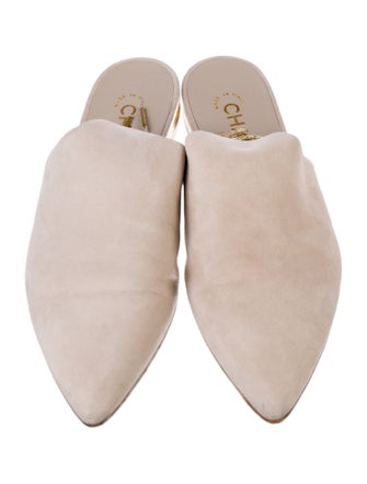 Chanel 2015 Interlocking CC Logo Mules