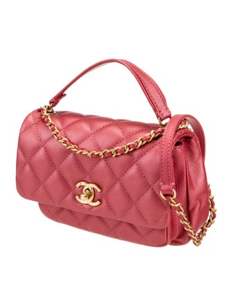Chanel Quilted Top Handle Flap