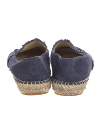 Chanel Interlocking CC Logo Denim Espadrilles