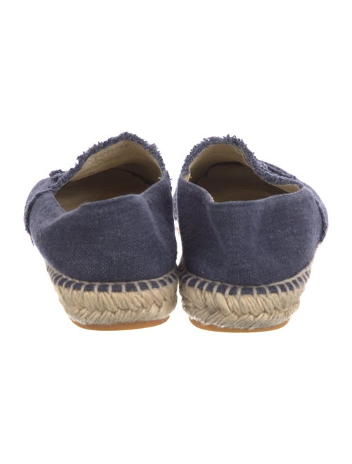 Chanel Interlocking CC Logo Denim Espadrilles
