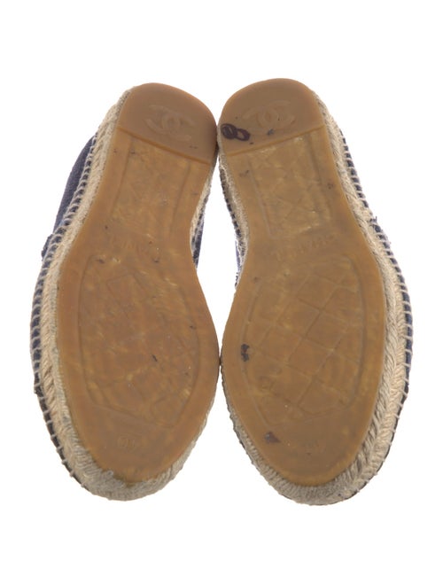 Chanel Interlocking CC Logo Denim Espadrilles