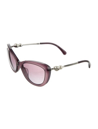 Chanel Interlocking CC Logo Cat-Eye Sunglasses