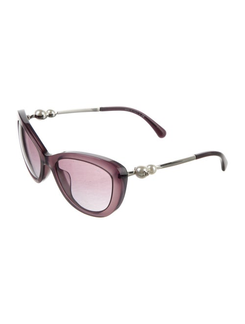 Chanel Interlocking CC Logo Cat-Eye Sunglasses