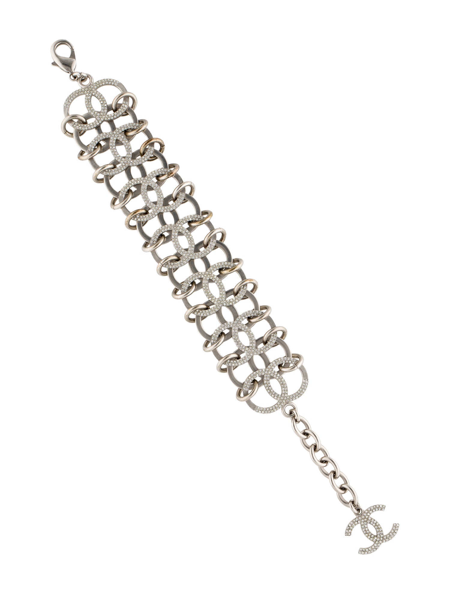 Chanel Strass CC In The Air Link Bracelet