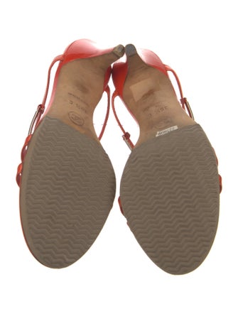 Chanel Interlocking CC Logo Patent Leather Slides