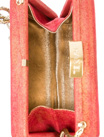 Chanel Iridescent Frame Clutch on Chain