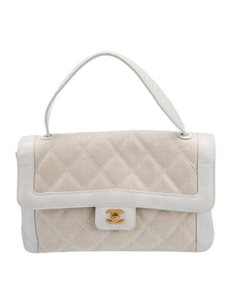 Chanel Surpique Top Handle Bag