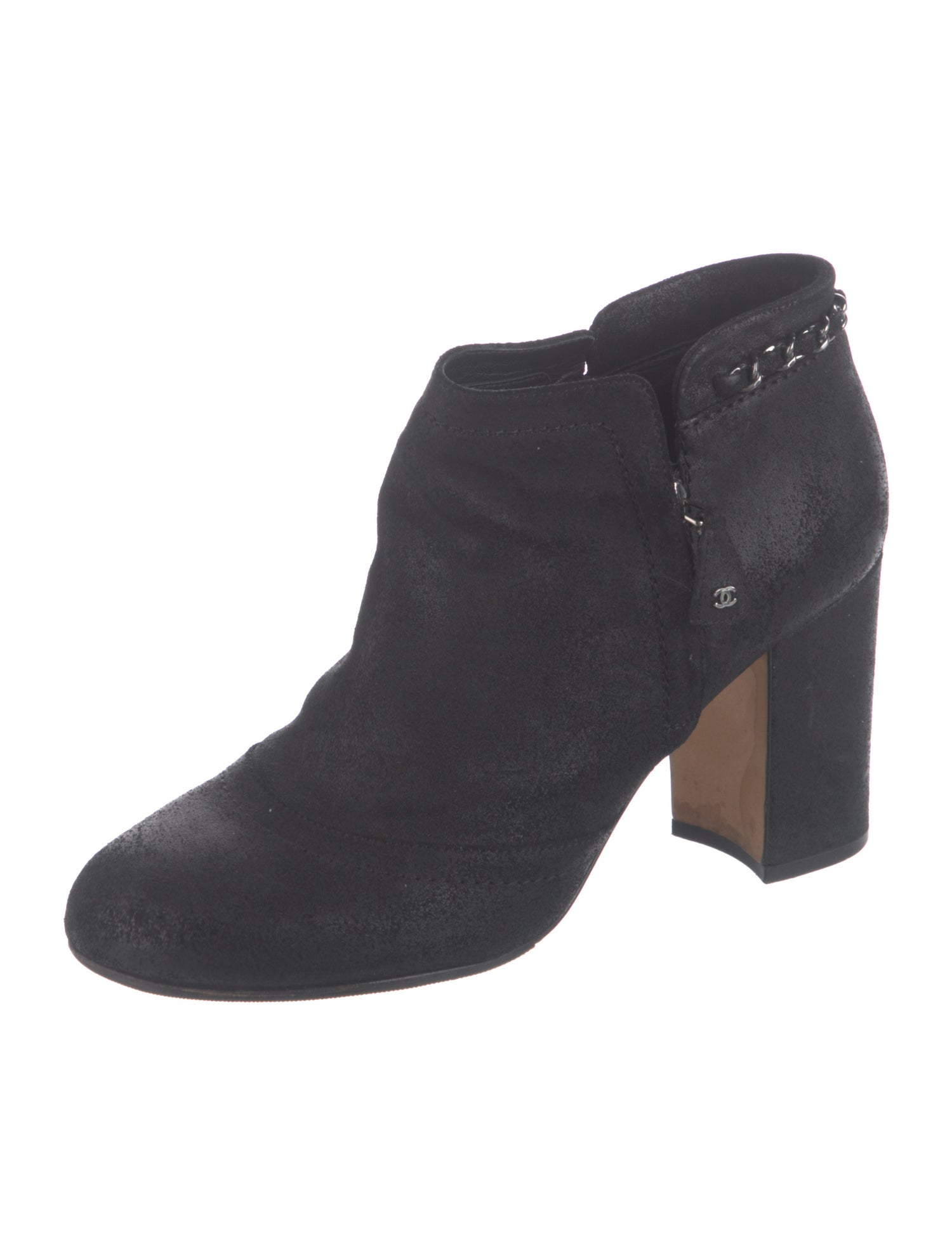 Chanel 2014 Interlocking CC Logo Boots