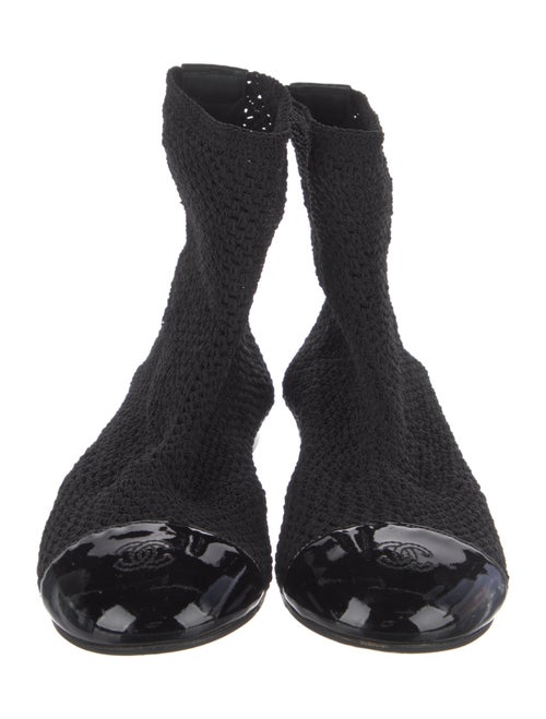 Chanel 2017 Interlocking CC Logo Combat Boots