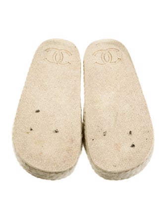 Chanel 2022 Interlocking CC Logo Espadrilles