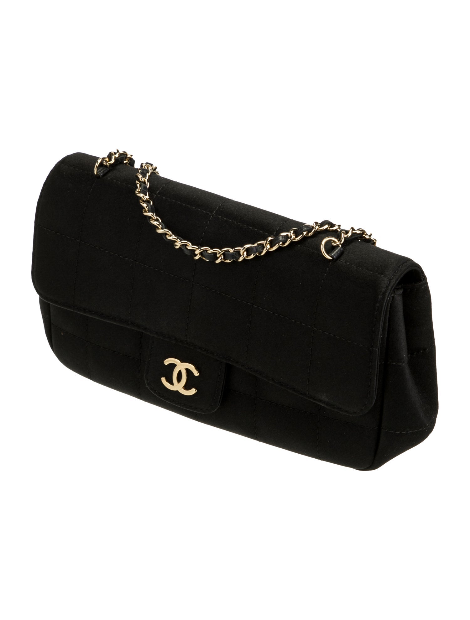 Chanel Satin Extra Mini Square Quilt Flap Bag