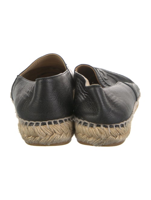 Chanel Interlocking CC Logo Lambskin Espadrilles