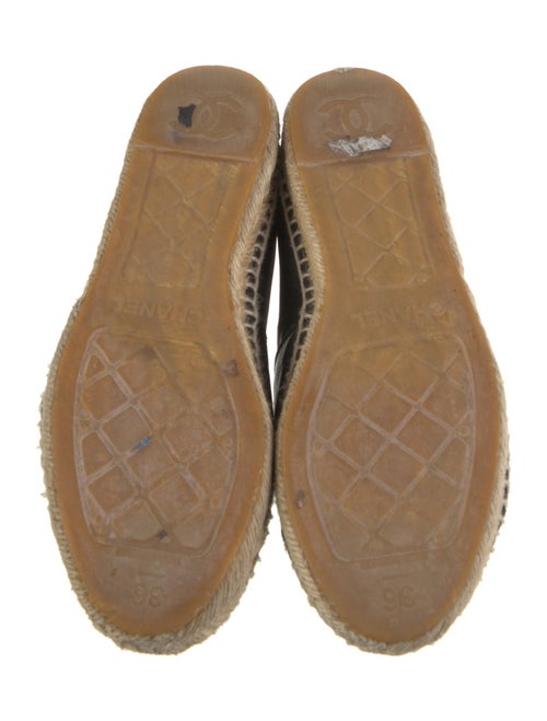 Chanel Interlocking CC Logo Lambskin Espadrilles