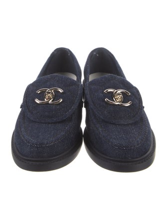Chanel 2024 Interlocking CC Logo Loafers