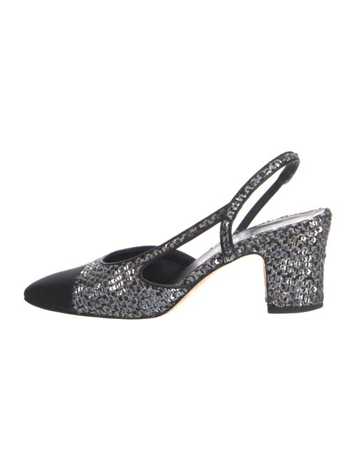 Chanel 2020 Interlocking CC Logo Slingback Pumps