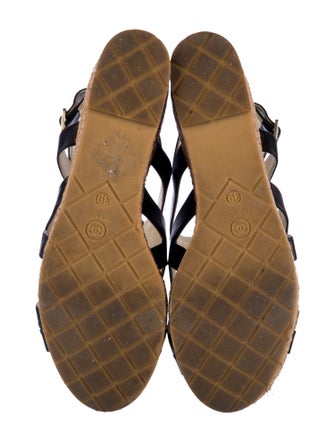 Chanel 2015 Interlocking CC Logo Slingback Sandals